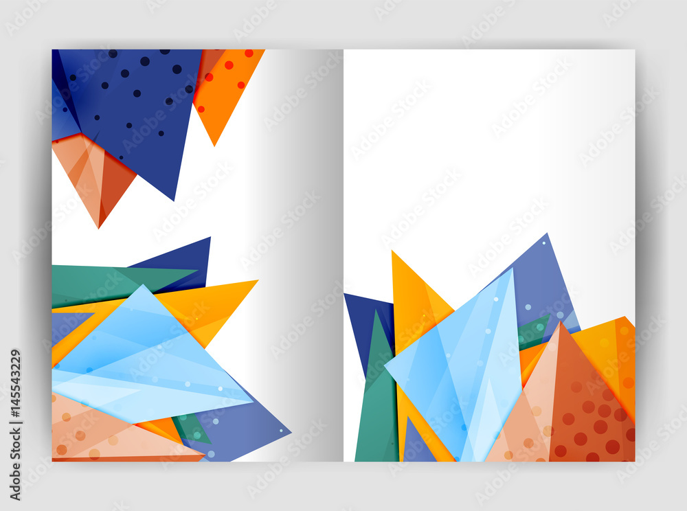 Triangle business print template