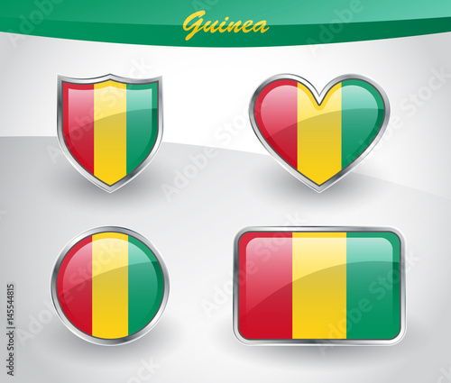 Free Download Glossy Guinea flag icon set - GFXLoad