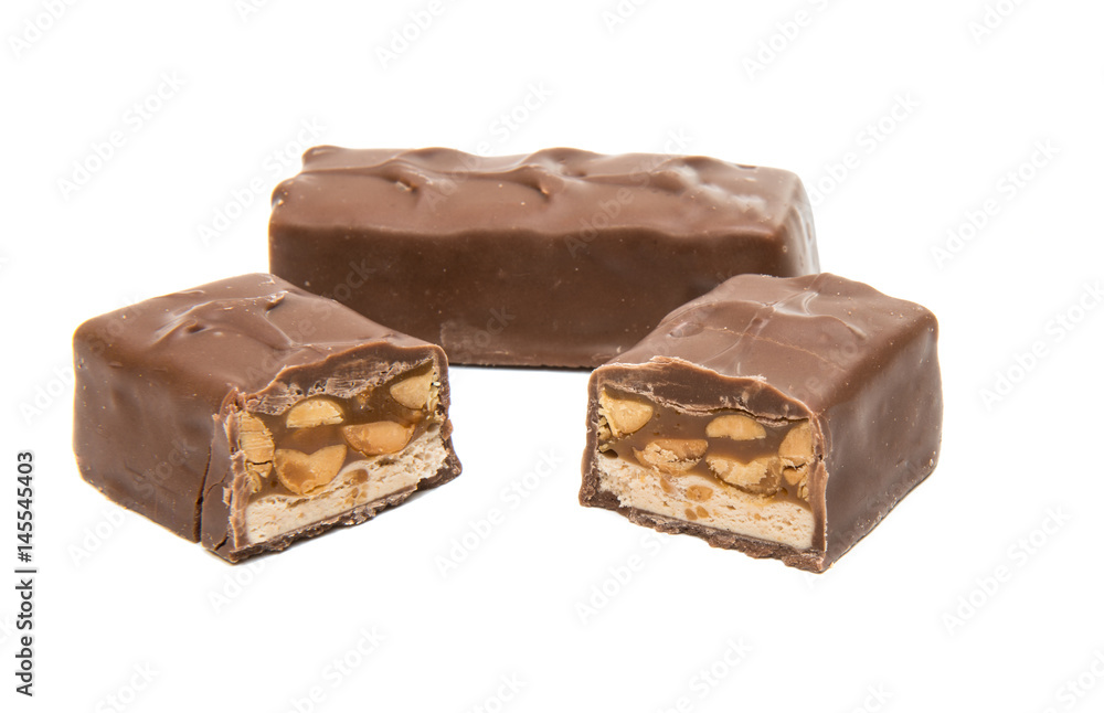 Chocolate bar with nuts Chocolate bar with nuts