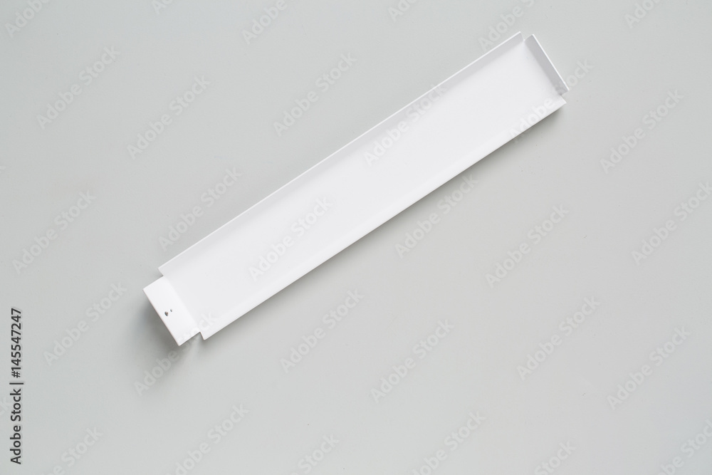Stylish white metal support