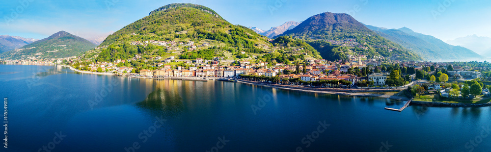 Domaso - Lago di Como (IT) - Vista aerea panoramica