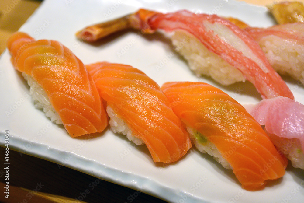 Japanese Cuisine - Sushi Set: Salmon Japanese Cuisine - Sushi Set: Salmon