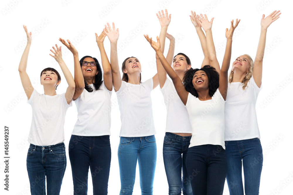international group of happy smiling women international group of happy smiling women