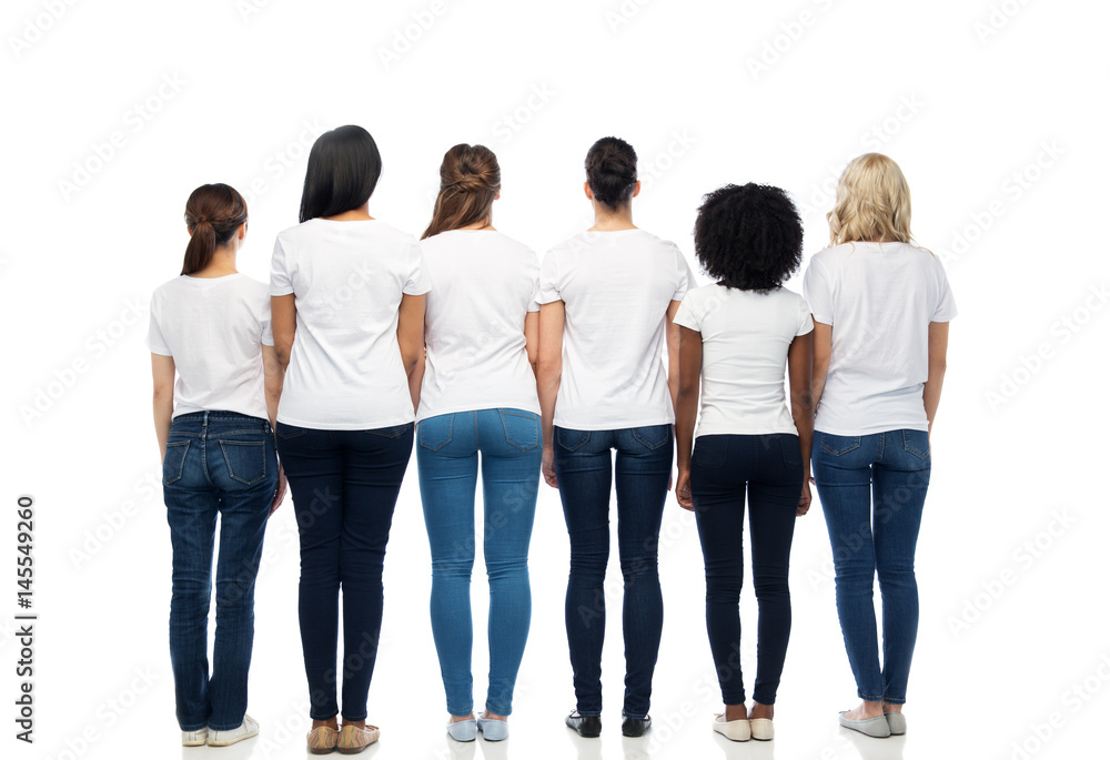 Obraz premium international group of women from back