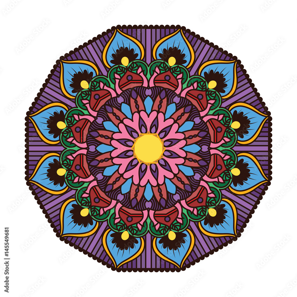 Lovely colorful mandala 4