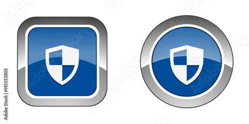 Chrome  Web  Button - Blue