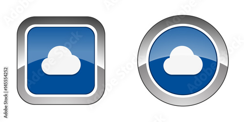 Chrome  Web  Button - Blue