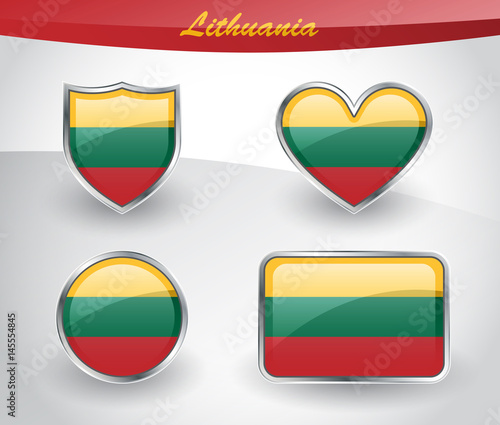 Glossy Lithuania flag icon set Free Download Glossy Lithuania flag icon set - GFXLoad