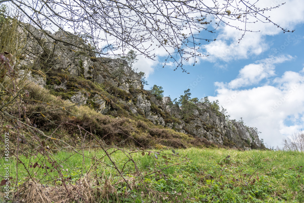 Naturdenkmal Pfahl bei Viechtach (Nordseite), Felsenkette oberhalb und unterhalb der Erdoberfläche auf einer Länge von 150 km durchen den Bayerischen Wald