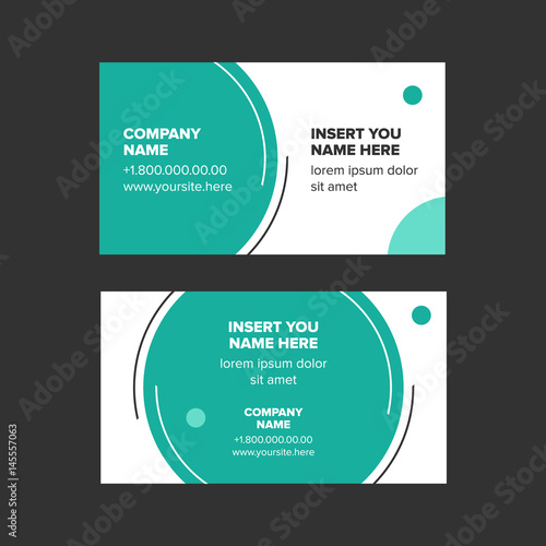 minimalist style business card