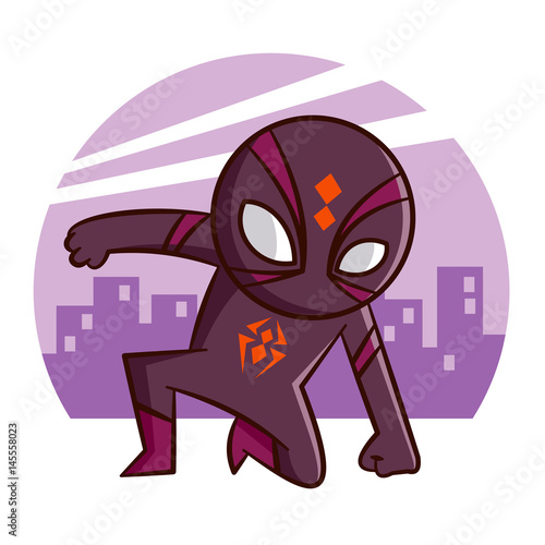Superhero Spider Sticker