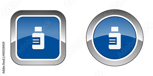 Chrome  Web  Button - Black