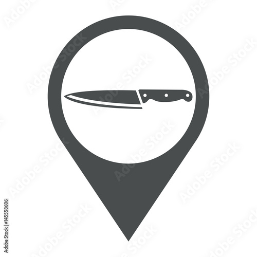 Icono plano localizacion cuchillo cocina gris Free Download Icono plano localizacion cuchillo cocina gris - GFXLoad