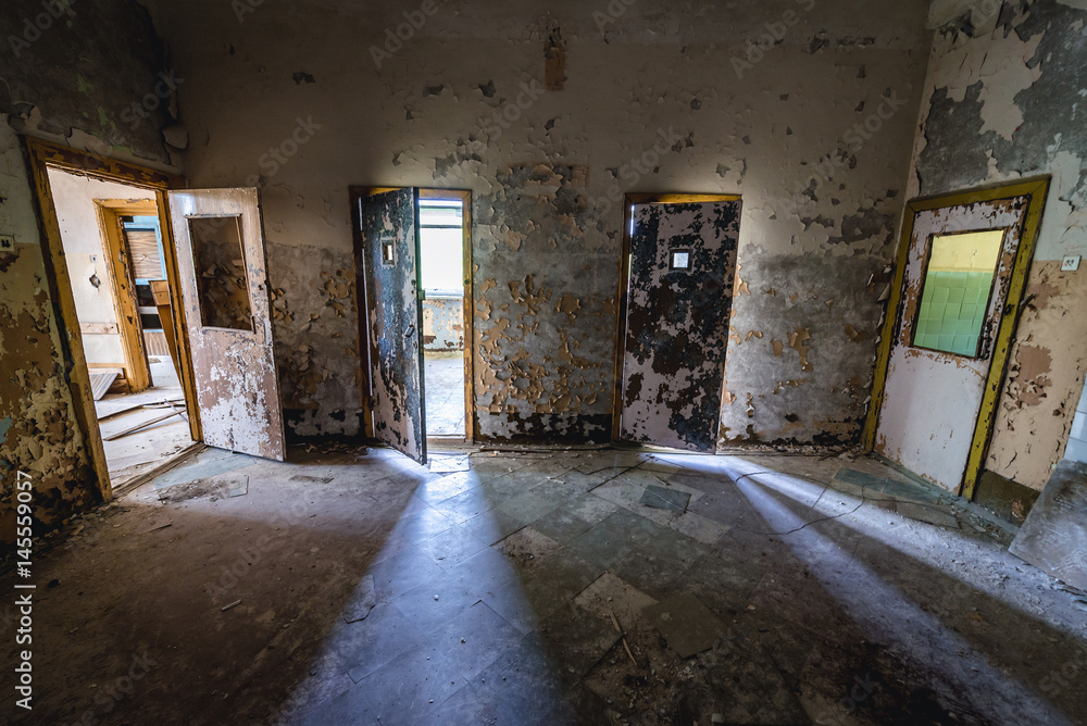 Inside the soldiers barrack in Skrunda Soviet military ghost town in Lativa Inside the soldiers barrack in Skrunda Soviet military ghost town in Lativa