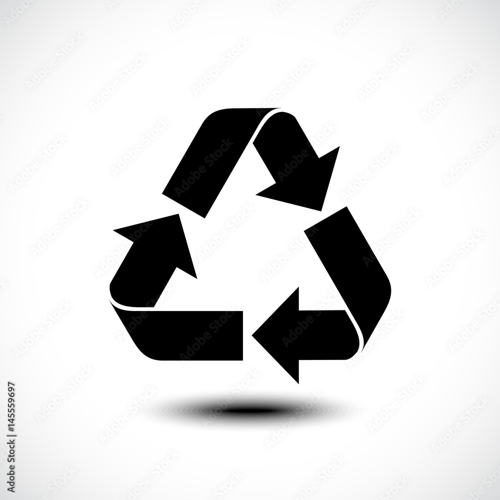 Recycle icon. Vector illustration Recycle icon. Vector illustration