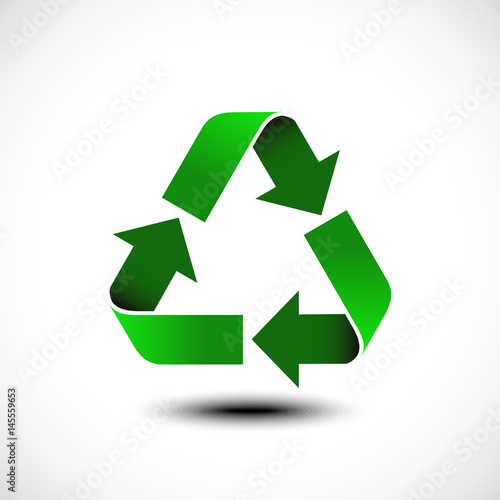Recycle icon. Vector illustration