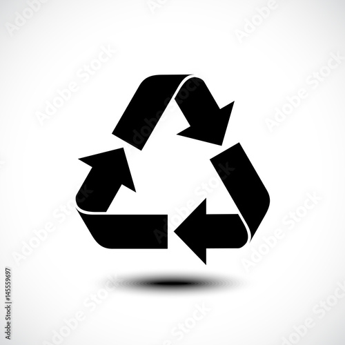 Recycle icon. Vector illustration