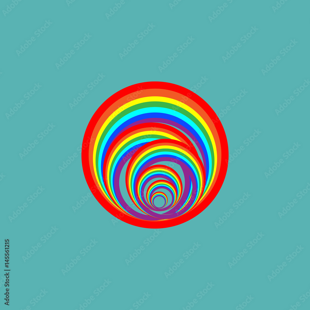 Rainbow circle sign Rainbow circle sign