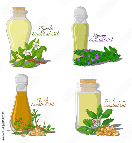 Illustration of essential oils. Part 3