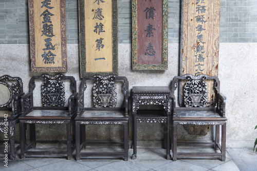 Interior of ancient shool i...