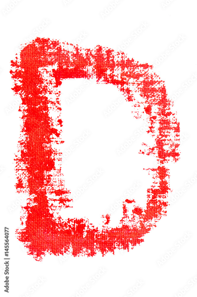 uppercase lipstick alphabet - capital letter D uppercase lipstick alphabet - capital letter D