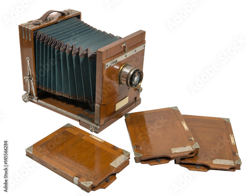 alte plattenkamera, vintage fotoapparat um 1900 Stock-Foto | Adobe Stock