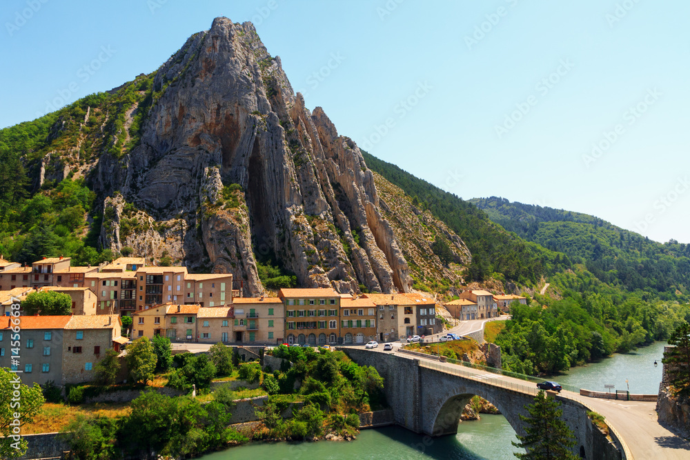Sisteron charming medieval town in the province Alpes-de-Haute-Provence