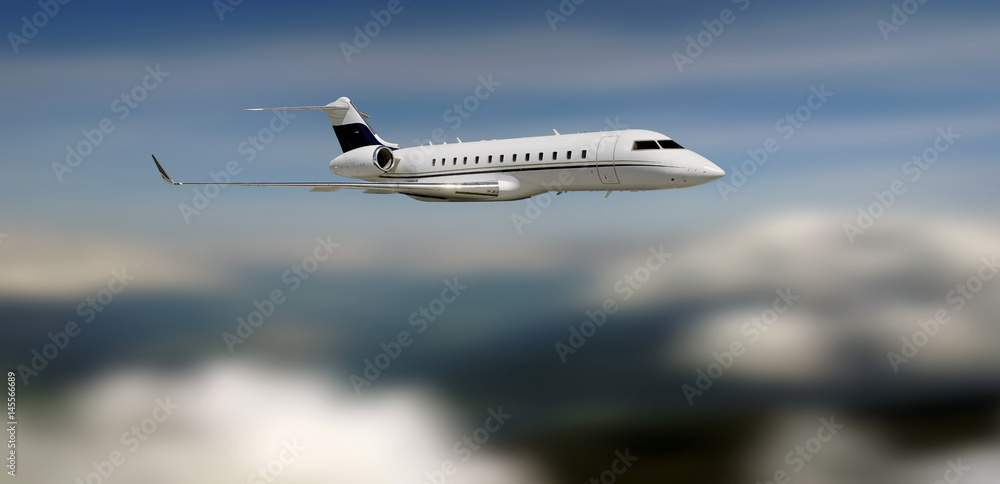Naklejka premium Jet