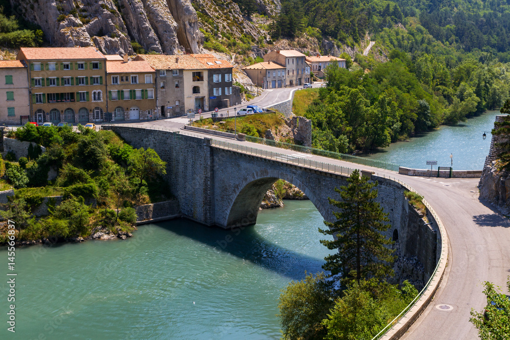Sisteron charming medieval town in the province Alpes-de-Haute-Provence