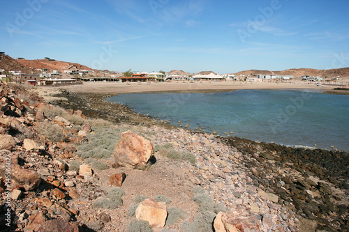 Typical local village Puertecitos, Baja California Norte, Mexico photo