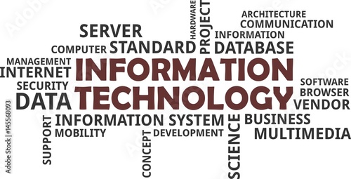 word cloud - information technology