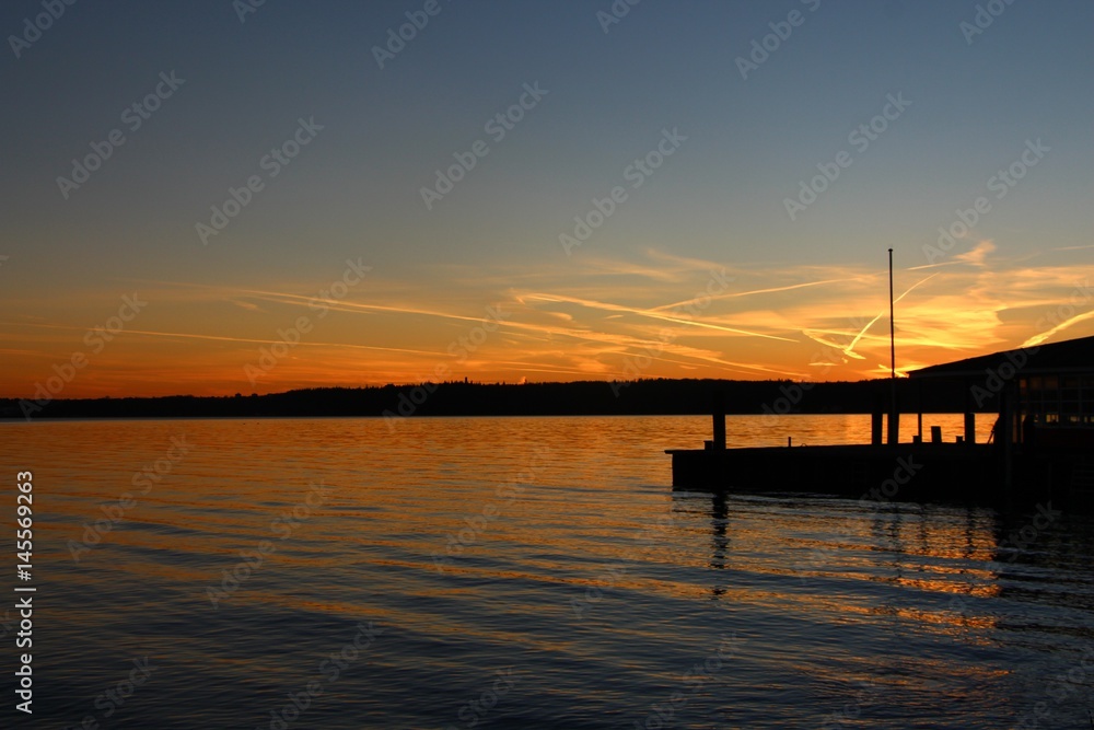 Kollunder Strand, Abendrot