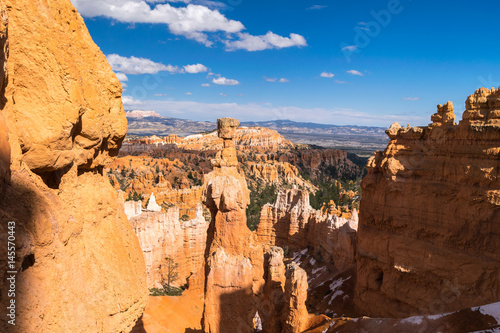 Overlooking the canyon from Rainbow Point, Bryce Canyon National Park, North America, USA