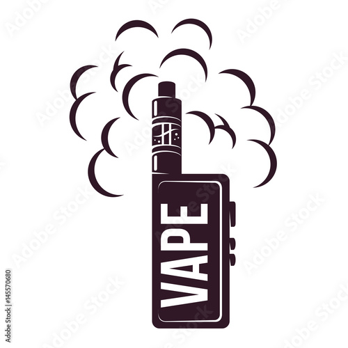 Vector vintage illustration vape logo