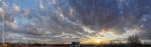 Beautiful clouds at sunset