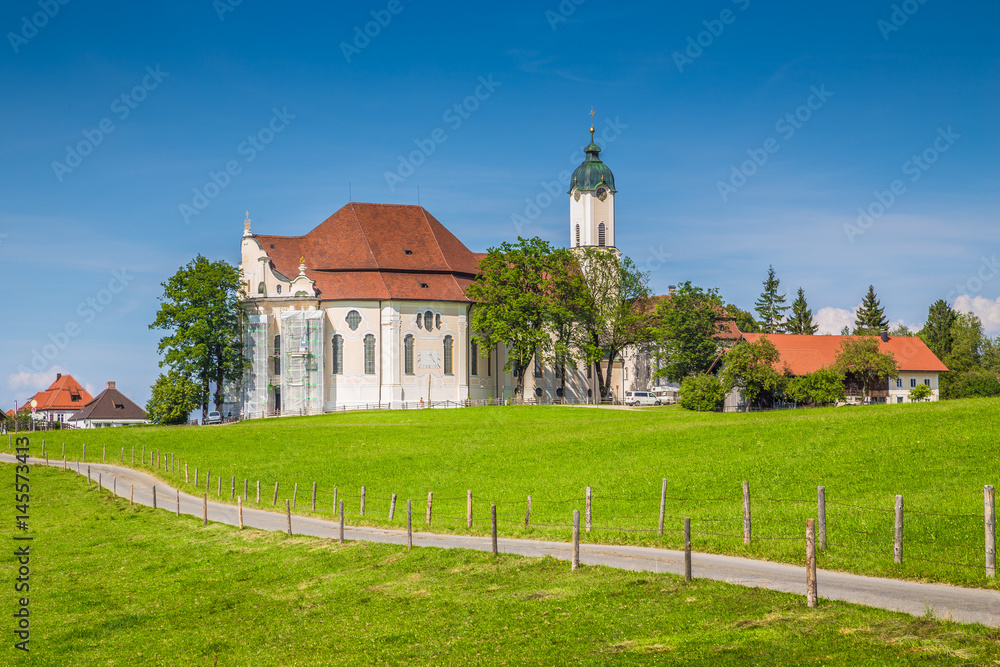 Famous Wieskirche pilgrimage church, Bavaria, Germany