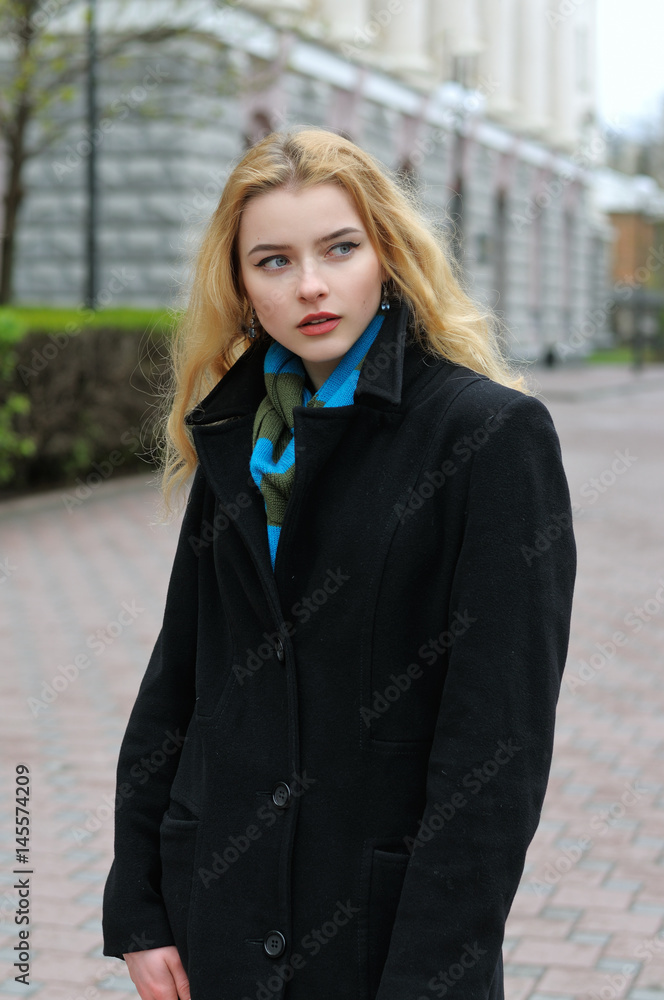 Fashion portrait of a beautiful blonde Fashion portrait of a beautiful blonde