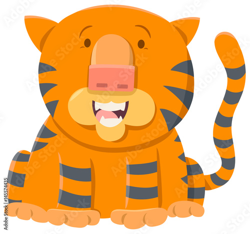 Fototapeta Naklejka Na Ścianę i Meble -  tiger cartoon animal character
