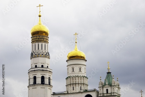 Moscow Kremlin. Ivan Great Bell tower. Color photo