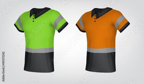 Safety reflective polo shirts