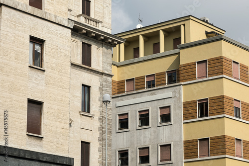 Varese (Italy): buildings in Monte Grappa square