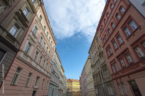 Traditional city architecture in Prague 