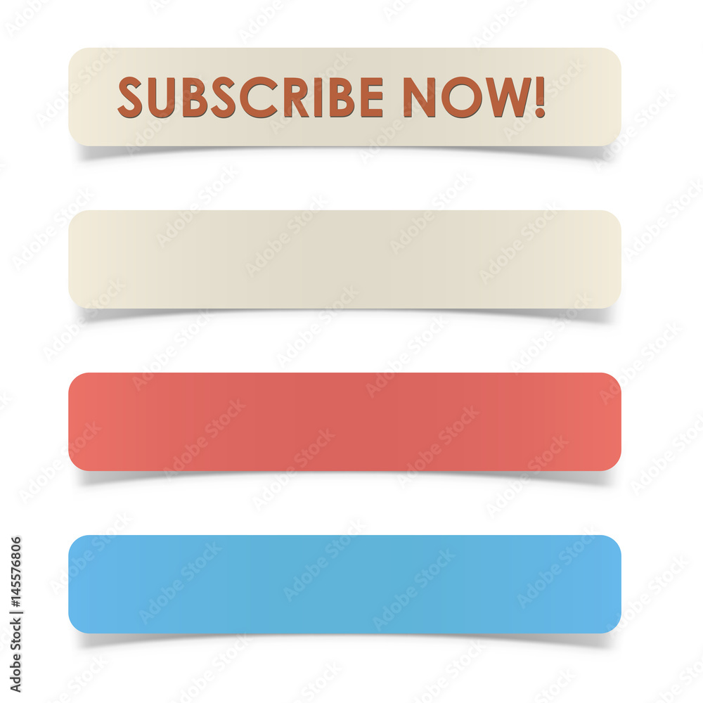 Rectangular paper button with rounded corners Rectangular paper button with rounded corners