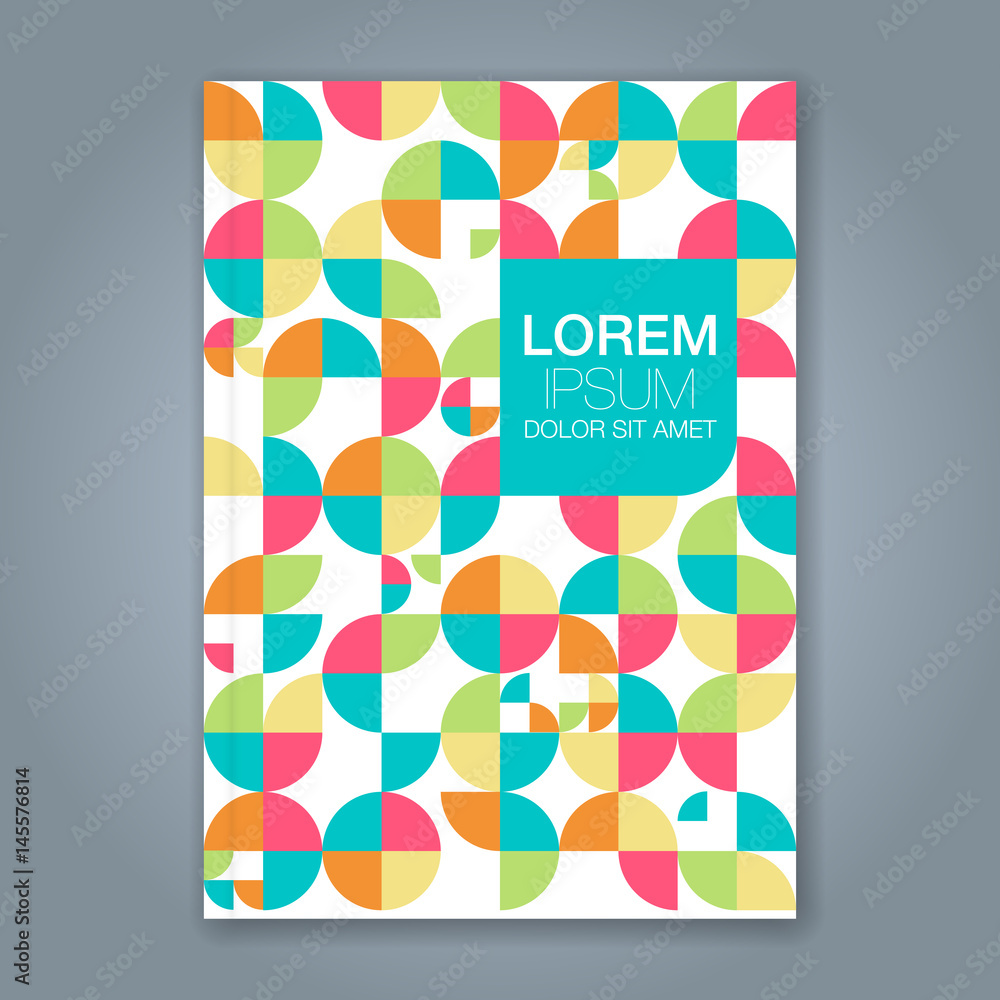 Abstract minimal geometric design background for business annual report book cover brochure flyer poster