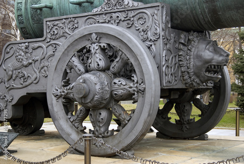 King cannon shown in Moscow Kremlin. Color photo
