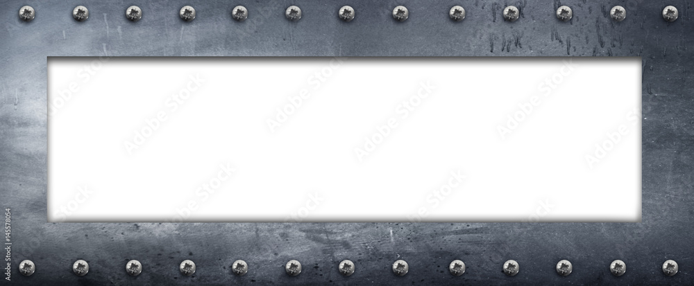 pannello orizzontale metallico vuoto