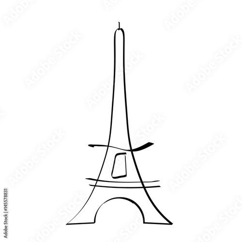 tour eiffel dessinée