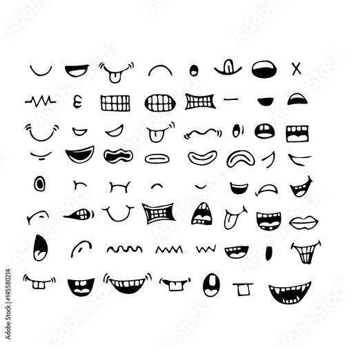 cartoon mouth icon