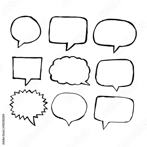 Speech Bubble hand drawn