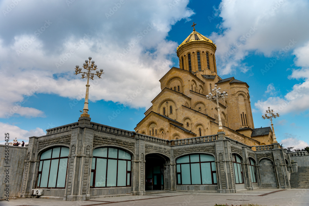 The Holy Trinity Cathedral of Tbilisi commonly known as Sameba is the main cathedral of the Georgian Orthodox Church located in Tbilisi, the capital of Georgia.